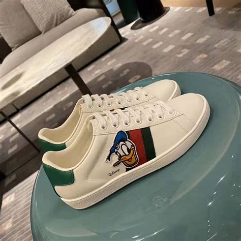 gucci x disney sneaker|gucci shoes donald duck.